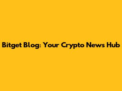 Bitget Blog: Your Crypto News Hub