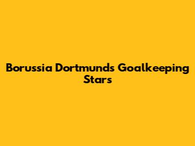 Borussia Dortmund's Goalkeeping Stars