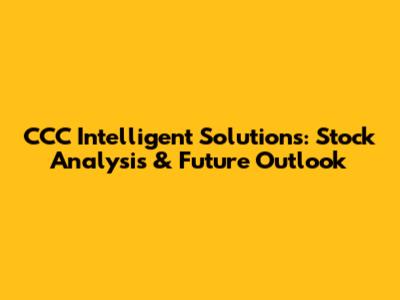 CCC Intelligent Solutions: Stock Analysis & Future Outlook