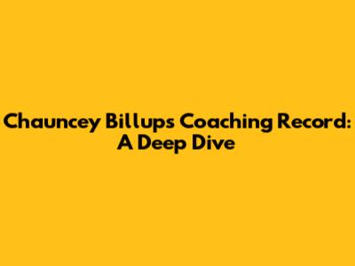 Chauncey Billups Coaching Record: A Deep Dive