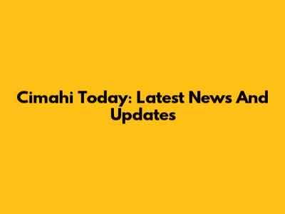 Cimahi Today: Latest News And Updates