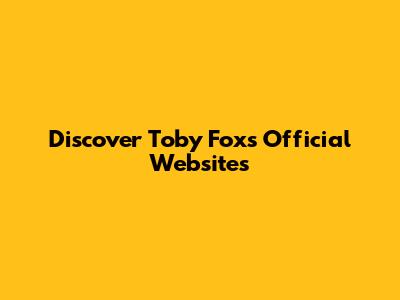 Discover Toby Fox's Official Websites