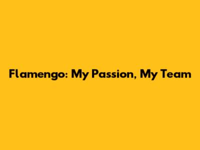 Flamengo: My Passion, My Team