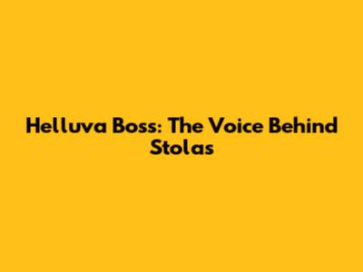 Helluva Boss: The Voice Behind Stolas