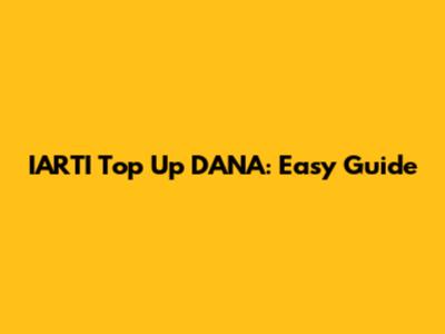 IARTI Top Up DANA: Easy Guide