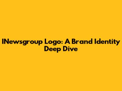 INewsgroup Logo: A Brand Identity Deep Dive