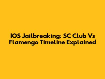 IOS Jailbreaking: SC Club Vs Flamengo Timeline Explained