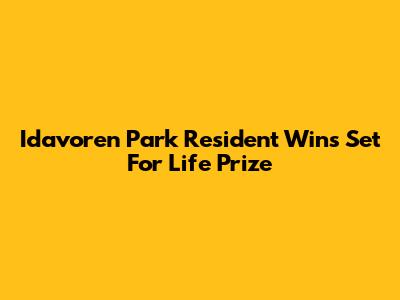 Idavoren Park Resident Wins Set For Life Prize