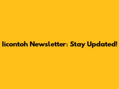 Iicontoh Newsletter: Stay Updated!