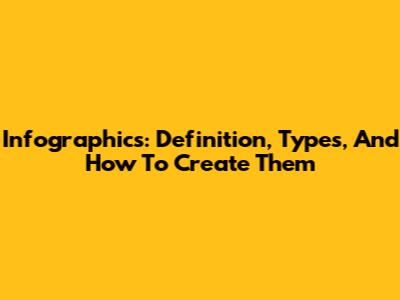 Infographics: Definition, Types, And How To Create Them