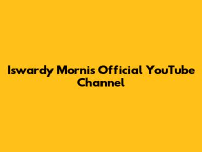 Iswardy Morni's Official YouTube Channel