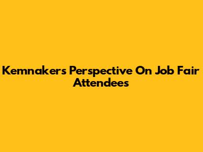 Kemnaker's Perspective On Job Fair Attendees