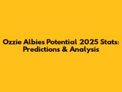 Ozzie Albies' Potential 2025 Stats: Predictions & Analysis