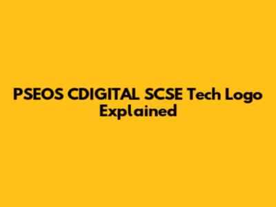 PSEOS CDIGITAL SCSE Tech Logo Explained