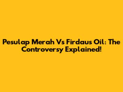 Pesulap Merah Vs Firdaus Oil: The Controversy Explained!