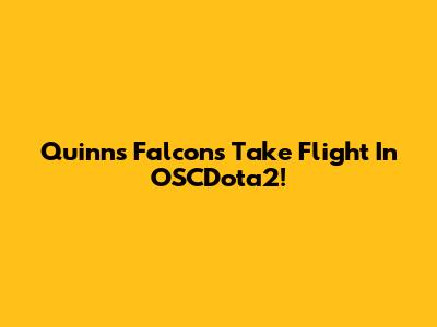 Quinn's Falcons Take Flight In OSCDota2!