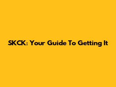 SKCK: Your Guide To Getting It