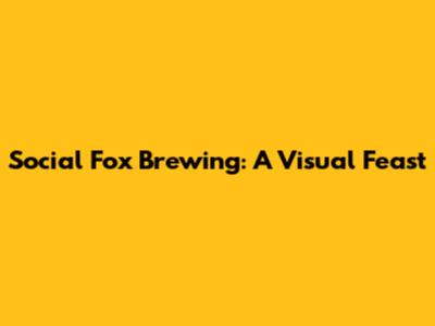 Social Fox Brewing: A Visual Feast
