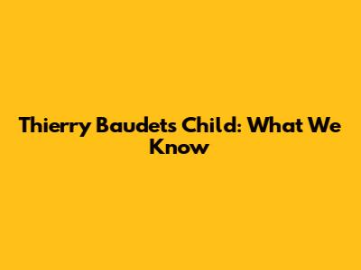 Thierry Baudet's Child: What We Know