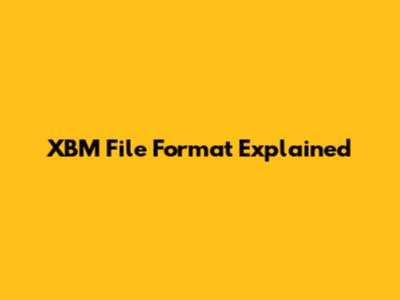 XBM File Format Explained