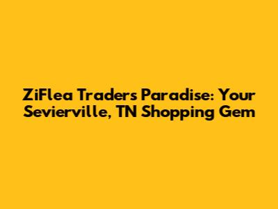 ZiFlea Traders Paradise: Your Sevierville, TN Shopping Gem